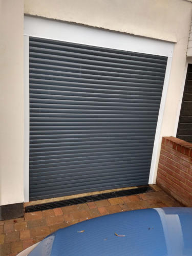 Anthracite garage roller doors