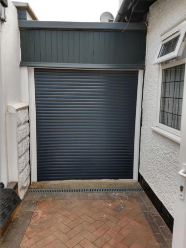 Electric garage roller door Anthracite